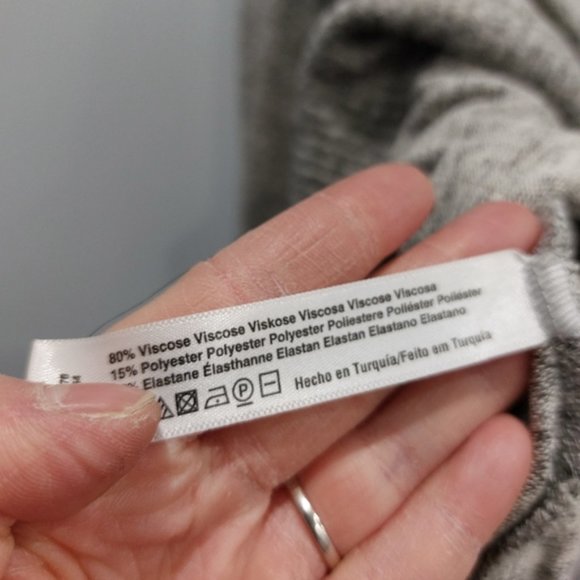 Anthropologie Saturday Sunday Grey Button Long Sleeve Cloudfleece Top - Picture 8 of 8